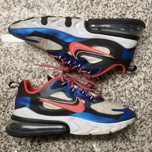 Nike Air Max 270 React “Time Capsule Pack” Red/Black/Blue [CT1616-400] Men Sz 10